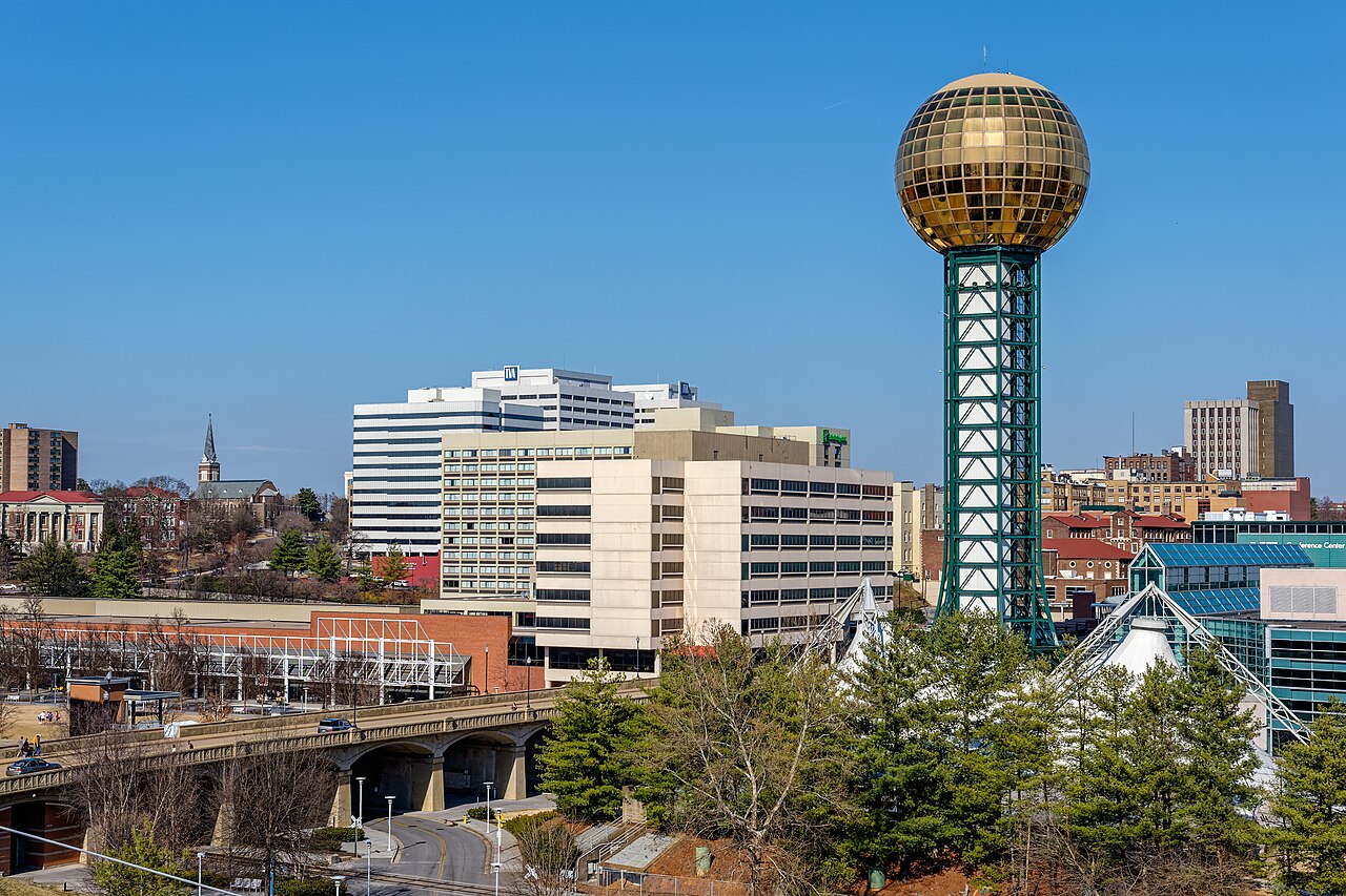 The Sunsphere in downtown Knoxville, Tennessee